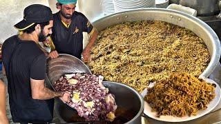 600 KG POPULAR BEEF PULAO MAKING | BEEF PULAO RECIPE | HUGE PULAO MAKING AT PAKISTANI STREET FOOD