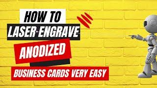 How To Laser Engrave Business Cards in MINUTES with Lightburn! #lightburn #tutorial