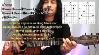 Itchyworms "BEER" guitar chords and lyrics KaraoChords guitar cover by Pareng Don