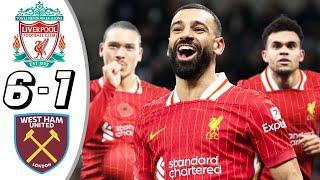 Liverpool vs West Ham 6-1 - All Goals & Highlights - 2024