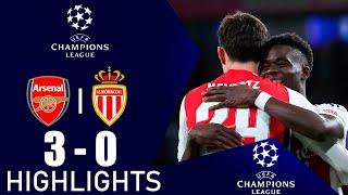 Arsenal vs AS Monaco 3-0 Highlights Goals | Liga de Campeones 2024