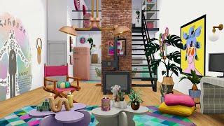 Colorful Apartment • The Sims 4 • No CC | Speed Build