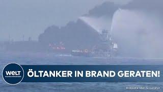 NORDSEE: Öltanker in Flammen! Deutsche Hilfe eilt zur Unglücksstelle – Greenpeace warnt vor Gefahr!