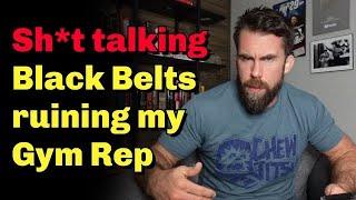 BJJ Gym Owner Surrounded by Black Belts Talking Trash About Him