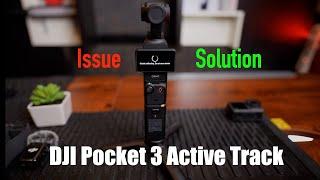 DJI Pocket 3 Active Track Issue and Solution. #djipocket3