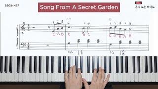 Piano Tutorial/Beginner/Song From A Secret Garden/초보자 피아노