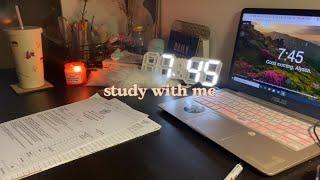 2 hour early morning study with me with writing asmr, korean piano bgm  | let’s be productive!