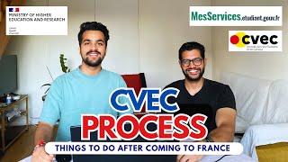 HOW TO APPLY FOR CVEC | STEP BY STEP PROCESS | INE NUMBER | THINGS TO DO AFTER COMING TO FRANCE