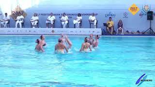 Jelsincro 10 KAZAKHSTAN RUTINA LIBRE COMBINADA SYNCHRONISED SWIMMING MEDITERRANEAN CUP 2017