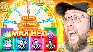 I DID MAX BETS ON SNAKES AND LADDERS LIVE GAME SHOW!