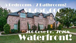 Lakefront home tour - Waterfront home for sale - Tour of Texas lakefront mini mansion $1,650,000