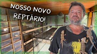 NOSSO NOVO E MODERNO REPTÁRIO! | A CASA DOS BICHOS