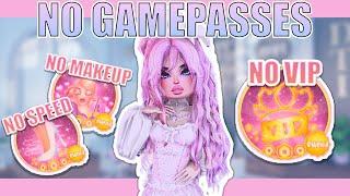 Using *NO GAMEPASSES* In *DRESS TO IMPRESS* (No VIP, Custom Makeup OR Walk Speed) (ROBLOX)