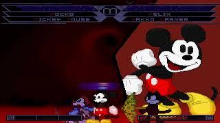 KOF MUGEN Rocko (by wlanmaniax) & mickey mouse (by crowsar) vs felix the cat & yakko warner