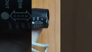 Unboxing and Review Rechargeable and Zoomable USB  Mini Torch Light With 3 Modes