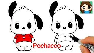 How to Draw Cute Puppy Pochacco | Sanrio