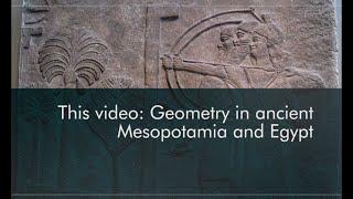 Old Babylonian mathematics and Plimpton 322: Geometry in ancient Mesopotamia and Egypt