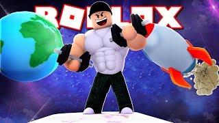 Getting stupidly buff... On the MOON! | Roblox Weight Lifting Simulator 4