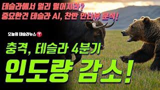 충격, 테슬라 2024년 4분기 인도량 감소발표! 중요한것은 테슬라 AI 찬반 인터뷰 분석! 테슬라에서 멀리 떨어져라? 중요한것은 바로 이것?