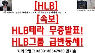 [주식투자]HLB([속보]HLB테라 무증발표!HLB그룹 급반등세!)