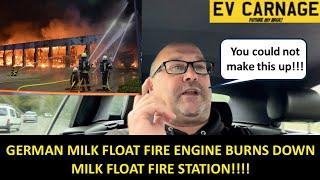 GERMAN EV FIRE ENGINE BURNS DOWN ENTIRE GERMAN FIRE STATION WHILST CHARGING!!