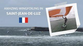 Wingfoil in Saint-Jean-de-Luz, France on Vayu gear - amazing spot!