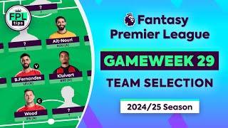 FPL GW29: TEAM SELECTION | No Haaland? | Blank Gameweek 29 | Fantasy Premier League 2024/25 Tips