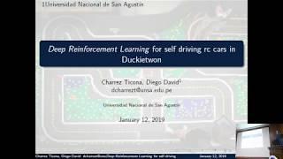 [SPDL 2019] Deep Reinforcement Learning for self driving rc cars in Duckietown