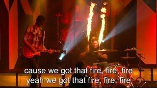 "Burn" - Live Cover - Two Drummers & Fire Drumming!