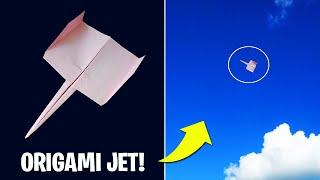 Origami Paper Jet Easy - How to Make a Great Paper Airplane That Flies Far