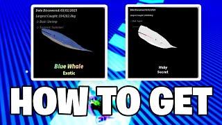 Roblox Fisch - HOW TO GET & CATCH BLUE WHALES & SECRET MOBY (Full Guide - Location)