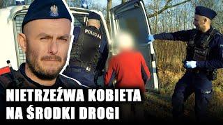 Nietrzeźwa błąkała się po ulicy. "Wnuczek śpi nawalony". Policjanci z sąsiedztwa