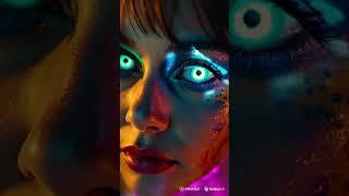 "She Glows Like the Sky — A Beautiful World Awaits" #shortsvideo #ai#future