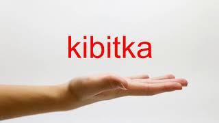 How to Pronounce kibitka - American English