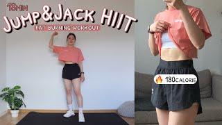 JUMP&JACK HIIT Fat Burning Workout At Home ️‍ BURN 180 Calories in 18 Min (Super Sweaty )