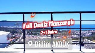 BU YAZLIK KAÇMAZ! DİDİM AKBÜK’TE FULL DENİZ MANZARALI 2+1 DAİRE! GÜNCEL FİYAT 4.250.000₺