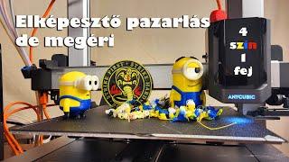 Elképesztő pazarlás, de megéri | Anycubic Kobra 3 + ACE Pro Combo ◆ Eszközteszt