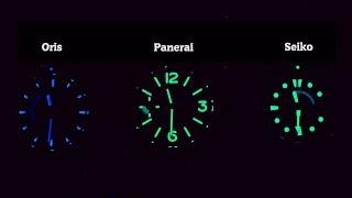 Lume test : Seiko vs Oris vs Panerai, $ 300 vs $ 6 000 watch