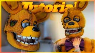 ¿COMO HACER LA MÁSCARA DE SPRINGTRAP / SPRINGBONNIE 100% CARTÓN? | SPRINGBONNIE FNAF MOVIE #tutorial