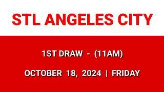 STL ANGELES CITY 1st draw result today 11AM draw morning result Philippine October 18, 2024 Friday