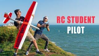 RC student pilot flies my Riser 100 glider