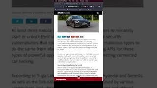 Security Researchers Can Hack MyHundai, Nissan Connect, and other vehicles through vulnerable APIs