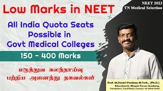 Government Medical Colleges with Low NEET Marks in All India Quota 2023 - Secrets Revealed