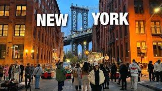 New York City LIVE Brooklyn Bridge, Dumbo, Chinatown, SoHo,  Little Italy (November 17, 2024)