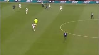 Francesco Totti unbelievable lob goal from out the box vs inter milan