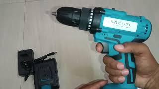 KROST Cordless 21v Drill Multi Function Drill,20 Stage Torque Screwdriver-2 speed control (unboxing)