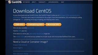 How to download centos Operating system