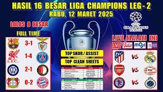 Hasil Liga Champions Tadi Malam ~ LIVERPOOL vs PSG ~ BARCELONA vs BENFICA ~ UCL 2025 16 Besar Leg 2