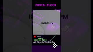 Digital Clock With JS #shorts