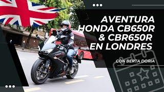  Aventura en Inglaterra con las Honda CB650R y CBR650 : Probando el e-Clutch junto a Influencers 